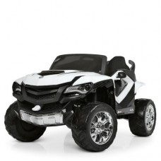 Детский электромобиль M 4201 EBLR-1: 8 км/ч, 140W, 2.4G, EVA, кожа - БЕЛЫЙ