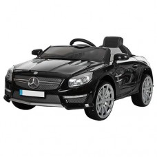 Детский электромобиль Mercedes M 3283 EBLR-2: 2.4G, EVA, кожа - ЧЕРНЫЙ