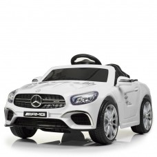 Детский электромобиль M 4147 EBLR-1 Mercedes SL63: 7км/ч, EVA, кожа - БЕЛЫЙ