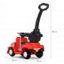 Детская машина-толокар M 4110-3: родительская  ручка, 18W, 6V4 5AH - КРАСНЫЙ