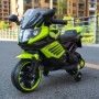 Детский мотоцикл M 3582 EL-5: 6V, 15W, EVA, кожа - ЗЕЛЕНЫЙ