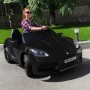 Детский легковой электромобиль Porsche Cayman M 4055 ALS-2:  15 км/ч, EVA, USB - ЧЕРНЫЙ ЛАК