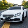 Детский электромобиль M 4010 EBLR-1 (Mercedes C63S): 90W, 7 км/ч, EVA, кожа - БЕЛЫЙ