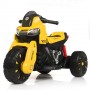 Детский мотоцикл M 4193 EL-6: 50W, EVA-колеса, USB/SD/Mp3, кожа - ЖЕЛТЫЙ