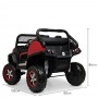Детский электромобиль M 4133 EBLRS-3 (MERCEDES UNIMOG): 8 км/ч, 4x4, 140W, 2.4G, EVA, кожа - КРАСНЫЙ