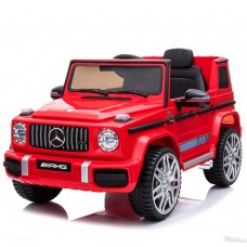 Детский электромобиль джип M 4179 EBLR-3: 2x25W, 2.4G, EVA, 4.5 км/ч, кожа- КРАСНЫЙ