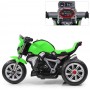 Детский мотоцикл BMW M 3639-5: 25W, 3,5км/ч, MP3 - ЗЕЛЕНЫЙ