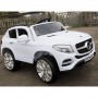 Детский электромобиль Mercedes M 3829 EBLR-1: 2.4G, EVA, 7 км/ч, кожа - БЕЛЫЙ