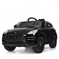 Детский электромобиль Porsche M 4009 EBLRS-2: 7 км/ч, кожа, EVA, 2.4G - ЧЕРНЫЙ (ПОКРАСКА)