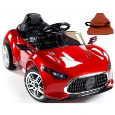 Детский электромобиль KABRIOLET GT: 2.4G, EVA, 5 км/ч, кожа - RED PAINT (7057278670)