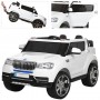 Детский электромобиль BMW M 3107 EBLR-1: 9 км/ч, 4 мотора, 12V 10A, EVA-колеса +КОЖА - БЕЛЫЙ