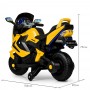Детский мотоцикл BMW M 3681 AL-6: 36W, надувные колеса, кожа - ЖЕЛТЫЙ
