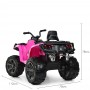 Детский квадроцикл M 3999 EBLR-8: 2.4G, 140W, EVA, кожа, 7 км/ч, 4x4 - РОЗОВЫЙ