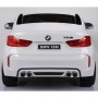 Детский двухместный электромобиль BMW X6M JJ 2168-1: 9 км/ч, 2.4G. EVA-колеса, Кожа - БЕЛЫЙ