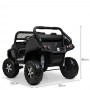 Детский электромобиль M 4133 EBLRS-2 (MERCEDES UNIMOG): 8 км/ч, 4x4, 140W, 2.4G, EVA, кожа - ЧЕРНЫЙ