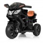 Детский мотоцикл M 3912 EL-2: 50W, USB/M0P3, кожаное сиденье - ЧЕРНЫЙ
