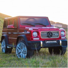 Детский электромобиль M 3567 EBLRS-3 (Mercedes G65 VIP): 70W, 7 км/ч, EVA, кожа - BORDO PAINT