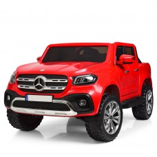 Детский электромобиль M 3996(MP4) EBLR-3 (Mercedes): 140W, 8 км/ч, EVA, кожа - КРАСНЫЙ