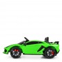 Детский электромобиль M 4093 EBLR-5 LAMBORGHINI AVENTADOR: 2.4G, EVA, 70W, кожа - САЛАТОВЫЙ