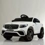 Детский электромобиль Mercedes GLC63S COUPE (QS568): 7 км/ч, 70W, EVA, кожа -  БЕЛЫЙ