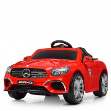 Детский электромобиль M 4147 EBLR-3 Mercedes SL63: 5 км/ч, EVA, кожа - КРАСНЫЙ