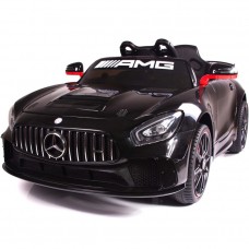 Детский электромобиль Mercedes-Benz M 4050 EBLRS-2: 2.4G. EVA-колеса, кожа - ЧЕРНЫЙ ЛАК