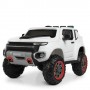 Детский электромобиль M 4112 EBLR-1: 5 км/ч, 4x12V, 2.4G, EVA, кожа - БЕЛЫЙ