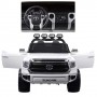 Детский электромобиль TOYOTA Tundra JJ2255 EBLR-1: 24V7A, 12 км/ч, EVA-колеса, кожа - БЕЛЫЙ