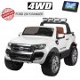 Детский электромобиль Ford Ranger M 3573(MP4) EBLR-1: 180W, 12V 14А, EVA, 2.4G, кожа - БЕЛЫЙ