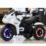 Детский мотоцикл BMW M 3683 L-1: 12V, 50W, 3-5 км/ч, USB/SD, кожа - БЕЛЫЙ