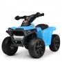 Детский квадроцикл M 4207 EL-4: 4 км/ч, 25W, 1 аккум. 6V7, EVA - СИНИЙ
