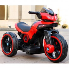 Детский мотоцикл M 3927-3: 50W, USB/MP3, подсветка колес - КРАСНЫЙ