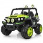 Детский электромобиль M 3825 EBLR-5: 4x4, EVA, 12V 10A, USB. Эко-кожа - ЗЕЛЕНЫЙ