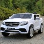 Детский электромобиль Mercedes M (MP4) 3565 EBLR-1: 2xМеста, 4x35W, 12V 14A, EVA, кожа - БЕЛЫЙ
