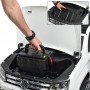 Детский двухместный электромобиль Volkswagen M 3894 EBLR-1: 4x4, 7 км/ч, EVA, кожа - БЕЛЫЙ