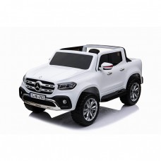 Детский электромобиль M 3996 EBLR-1 (Mercedes): 140W, 8 км/ч, EVA, кожа - БЕЛЫЙ