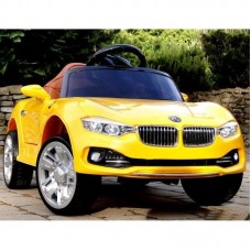 Детский электромобиль M 3175 EBLR-6: 2.4G. EVA-колеса, 50W, кожа - ЖЕЛТЫЙ