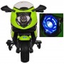 Детский мотоцикл M 3578 EL-5: 12V, 40W, EVA, кожа, 3-5 км/ч - ЗЕЛЕНЫЙ