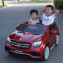 Детский электромобиль Mercedes M 3565 EBLRS-3: 2xМеста, 4x45W, 12V 14A, EVA, кожа - BORDO PAINT
