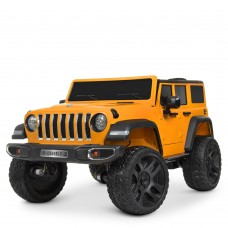 Детский электромобиль джип M 4264 EBLR-7: 4x40W, кожа, EVA, 2.4G - ОРАНЖЕВЫЙ
