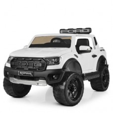 Детский электромобиль джип Ford M 4174 EBLR-1: 4x12V, 2.4G, EVA, 5 км/ч, кожа- БЕЛЫЙ