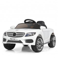 Детский электромобиль Merсedes M 3981 EBLR-1: 3км/ч, 40W, 2.4G, EVA, кожа- БЕЛЫЙ