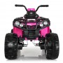 Детский квадроцикл M 3999 EBLR-8: 2.4G, 140W, EVA, кожа, 7 км/ч, 4x4 - РОЗОВЫЙ