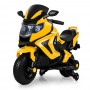 Детский мотоцикл BMW M 3681 AL-6: 36W, надувные колеса, кожа - ЖЕЛТЫЙ