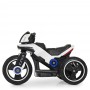 Детский мотоцикл Bambi M 4228 EBL-1: 6V 7A, 2х18W, 4 км/ч - БЕЛЫЙ