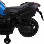 Детский мотоцикл M 3832 L-2-4: 20W, MP3, кожа - ЧЕРНО-СИНИЙ