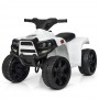 Детский квадроцикл M 3893 L-1: кожаное сиденье - БЕЛЫЙ