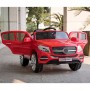 Детский электромобиль Mercedes M 3829 EBLR-3: 2.4G, EVA, 7 км/ч, кожа - КРАСНЫЙ