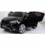 Детский двухместный электромобиль BMW X6M JJ 2168-2: 7 км/ч, 2.4G. EVA-колеса, Кожа - ЧЕРНЫЙ