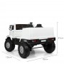 Детский двухместный электромобиль M 3990 EBLR-1 (Mercedes): 90W, 7 км/ч, EVA, кожа - БЕЛЫЙ